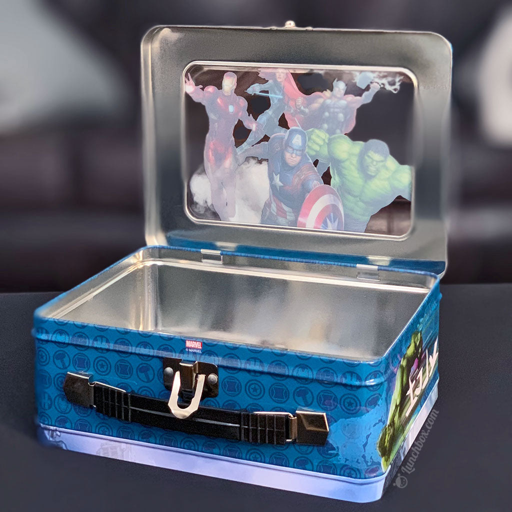 Vintage Industrial Aluminum Lunch Box 