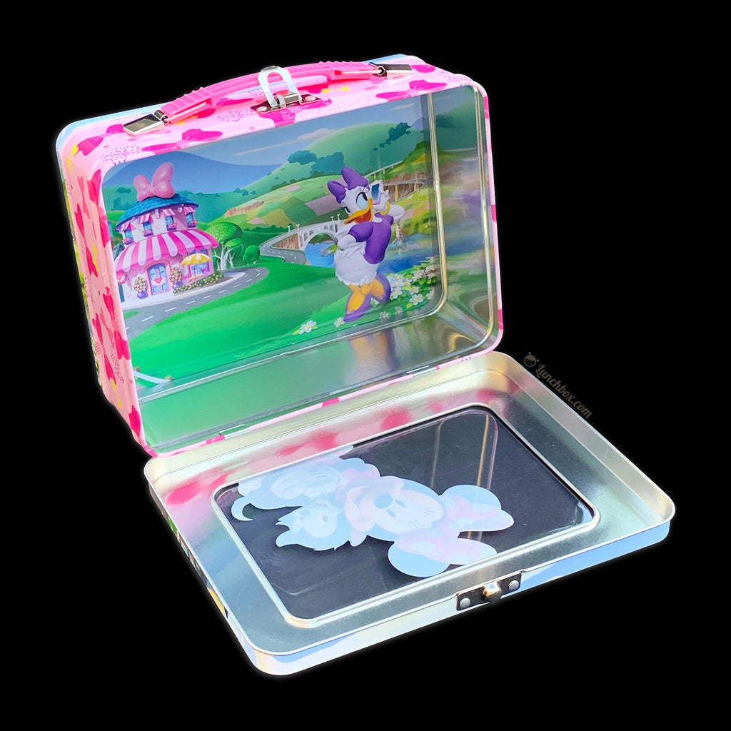 Disney Minnie Mouse Lunch Box New 7.5''x6''x3'' Lunchbox Aqua