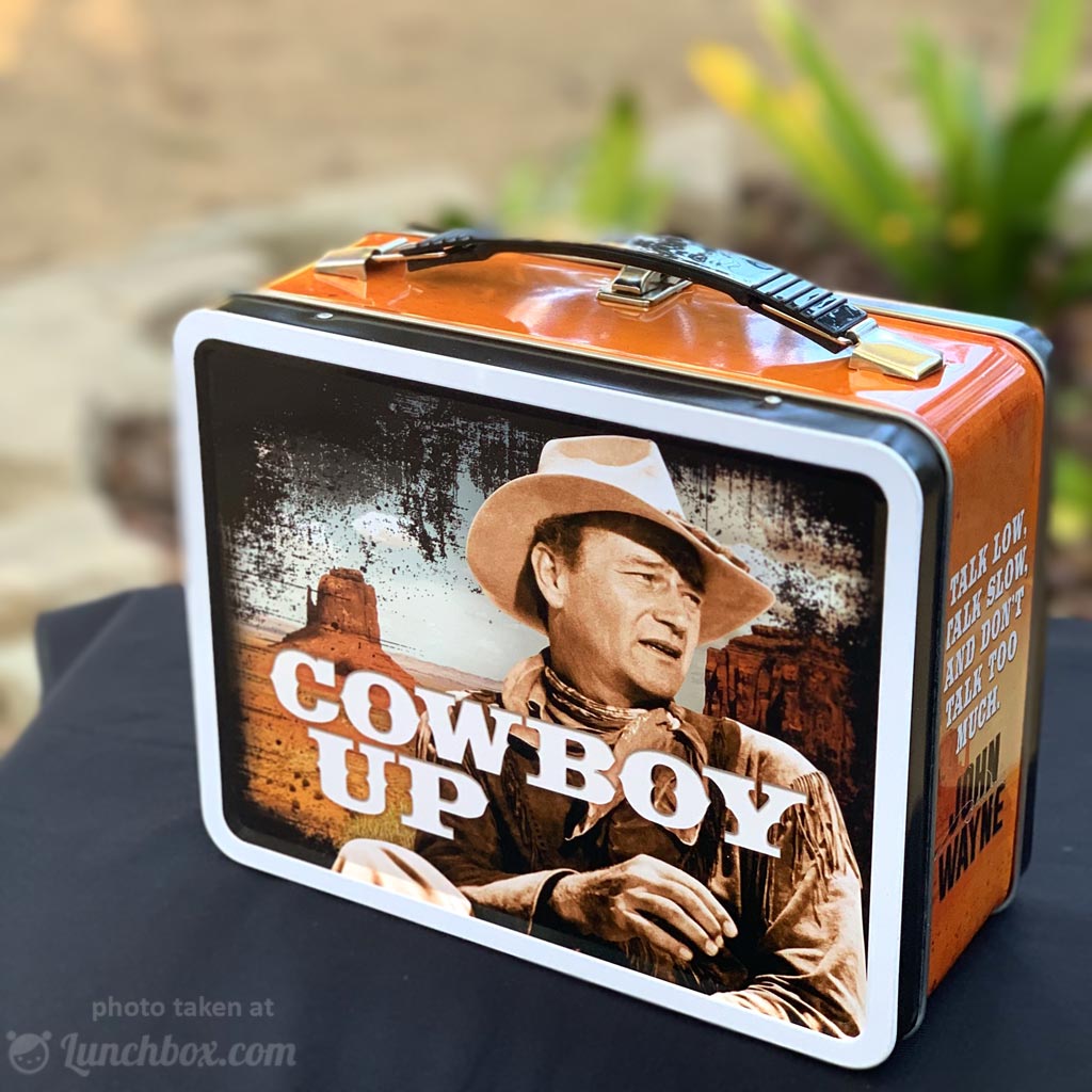 John Wayne American Cowboy Retro Lunch Box