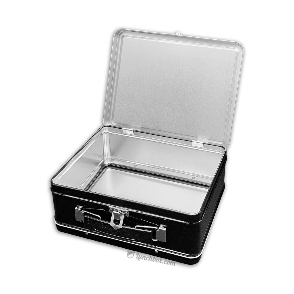 Black Preppy Diamond Classic Lunch Box For Teens