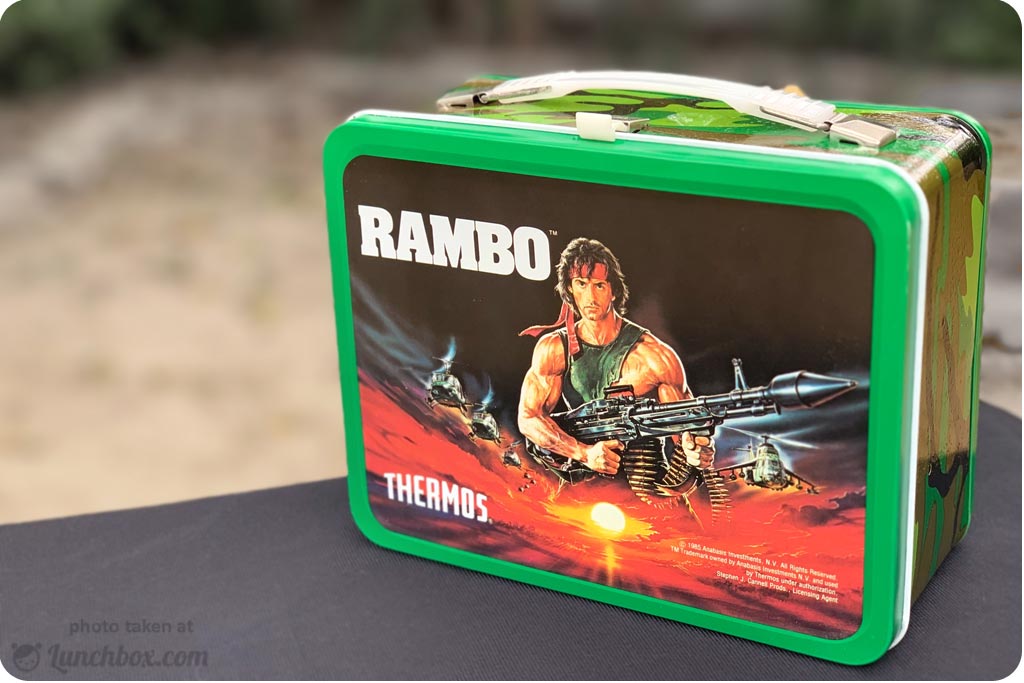 Rambo fashion lunch box with thermos