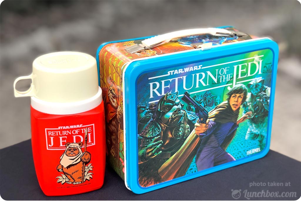 Vintage Star Wars Return good of the Jedi Thermos lunchbox w/thermos 1983