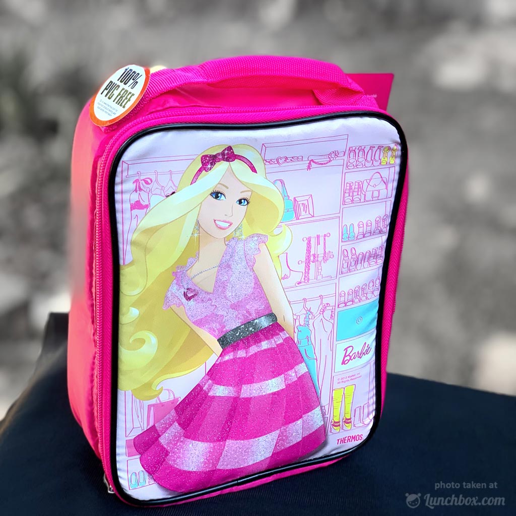Barbie Lunch Box & Thermos New Pink and White 