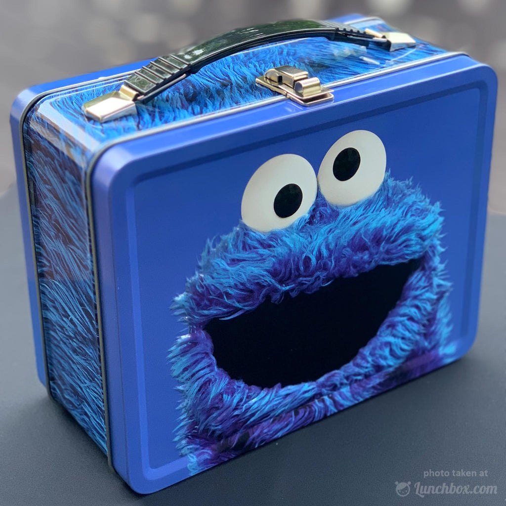 Sesame Street Cookie Monster Lunch Box Kit for Kids Includes Blue Bento Box and Tumbler with Straw BPA-Free Dishwasher Safe Toddler-Friendly Lunch