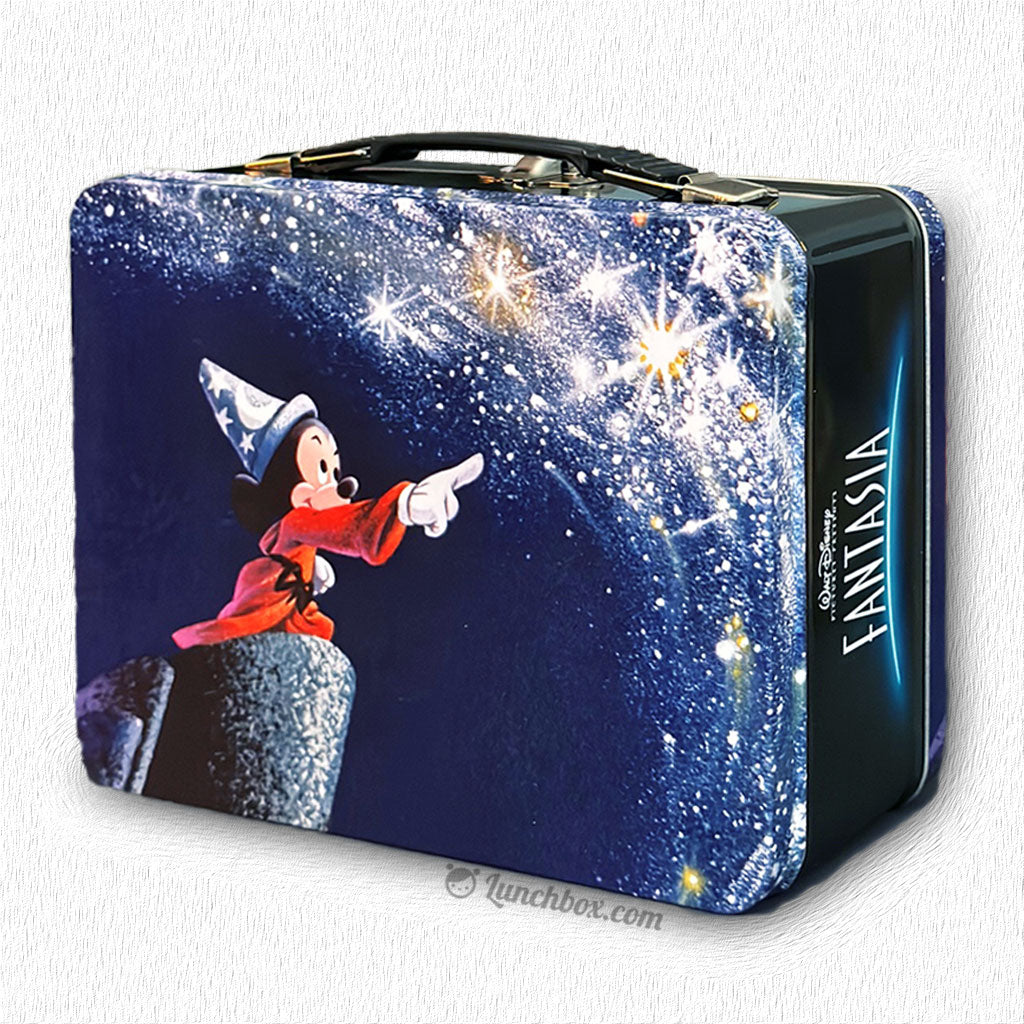 Disney Fantasia Mickey Mouse Large Tin Tote Lunch Box