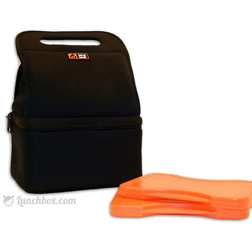Lava Lunch️ Lunch Box Insulated Lunch Bag | Large Heated & Cooled Double  Deck Lunch Box for Men, Women, & Kids (Black) | Comes with Heat Packs (Lava
