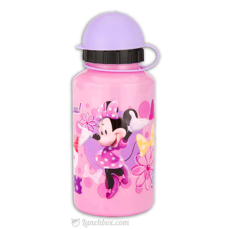 Minnie Mouse 16oz Pull Top Water Bottle Kids Canteen Girls Ages 3 and Up 