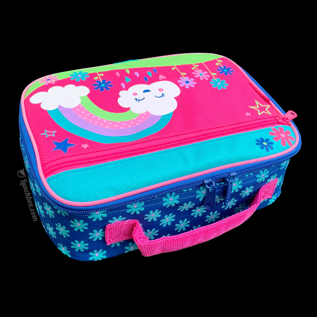 Kids Lunch Box for Girls and Boys Toddler Insulated Lunch Bag for School  (Pink Blue Rainbow) 